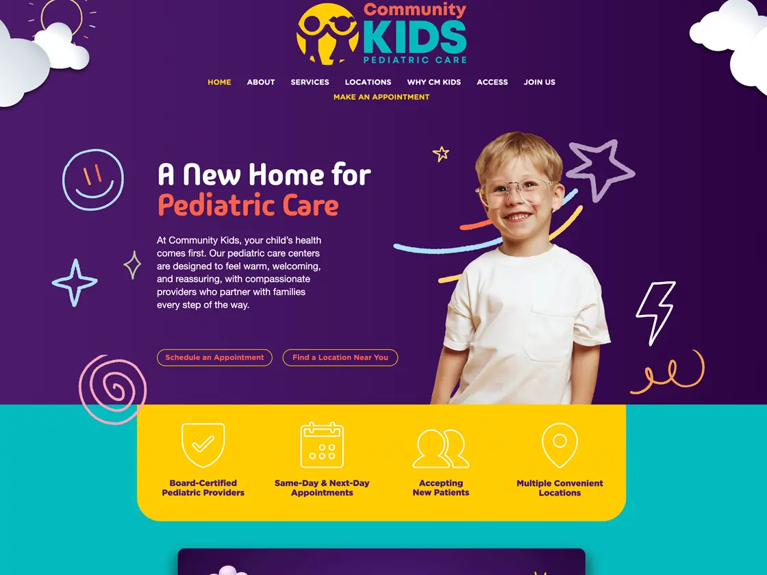 Community Kids website by XomaTech