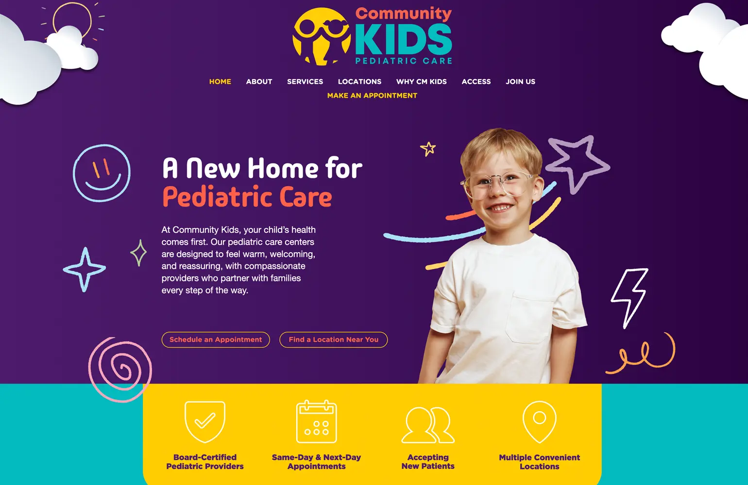 Community Kids homepage