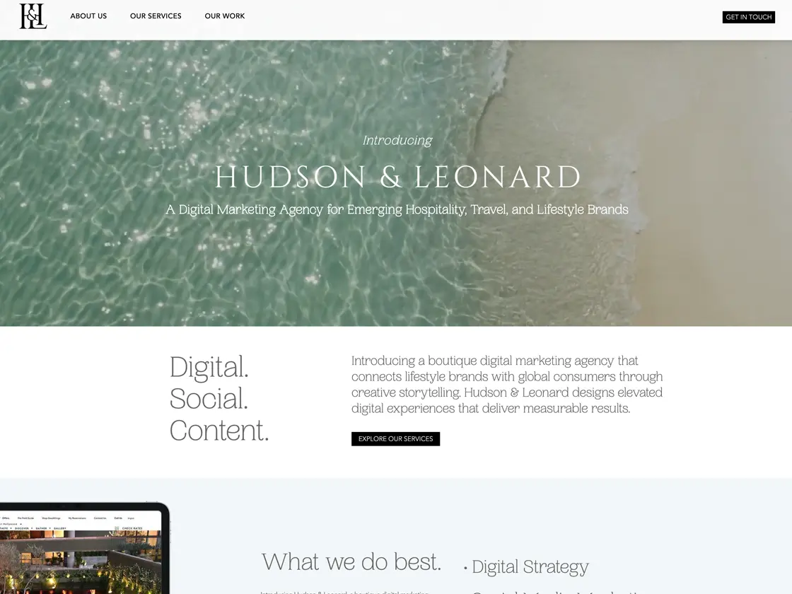Hudson & Leonard website by XomaTech