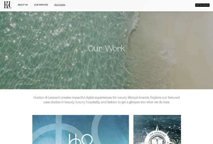 Hudson & Leonard portfolio page