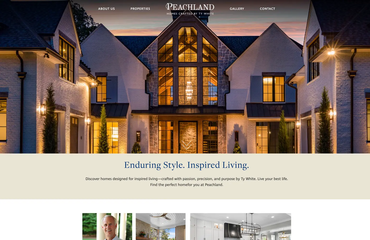 Peachland Homes homepage