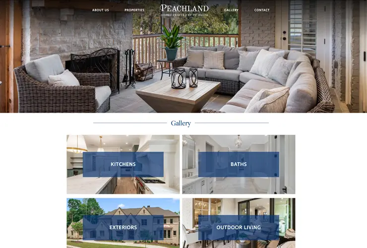 Peachland Homes room gallery section